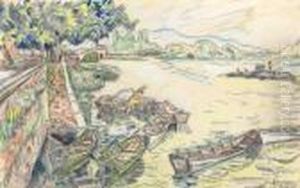 Bourg Saint-andre by Paul Signac