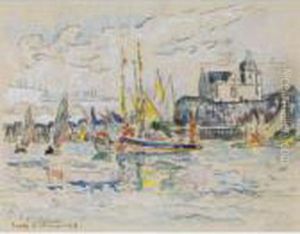 Sables D'olonne, Vue De Port by Paul Signac