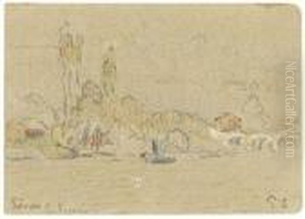 La Seine Pres Des Sevres - view 1