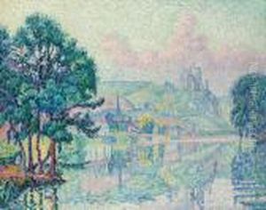 Les Andelys. Matin. Ete by Paul Signac