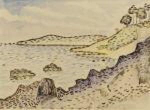 St. Tropez. Plage De Granier by Paul Signac
