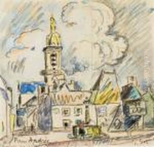 La Place De L'eglise, Chateauneuf-du-faou La Place De L'eglise, Chateauneuf-du-faou