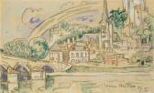 Bord De Riviere by Paul Signac