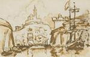 Etude Pour "marseille. Canal De Jonction" by Paul Signac