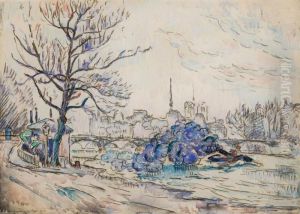 Le Pont Des Arts A Paris by Paul Signac