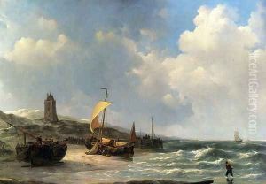 Fishing Boats At Low Tide