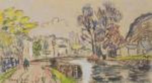 Vue De Quimper by Paul Signac