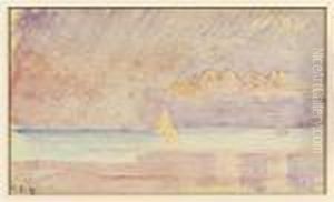 The Lake Shore by Paul Signac