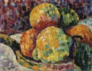 Nature Morte. Coing Et Oranges by Paul Signac