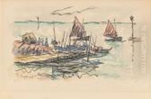 Voiliers A Quai by Paul Signac