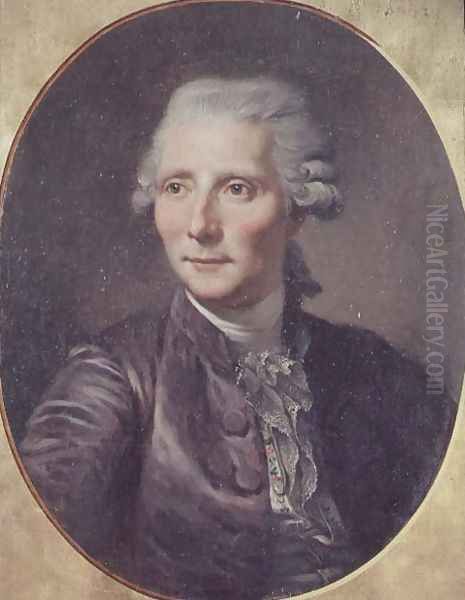 Portrait of Pierre Augustin Caron de Beaumarchais 1732-99 after a painting by Jean Baptiste Greuze - view 1