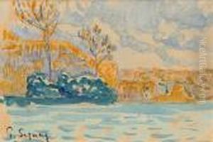 Bord De Riviere by Paul Signac
