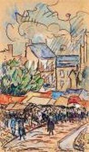 Marche A Quimper by Paul Signac