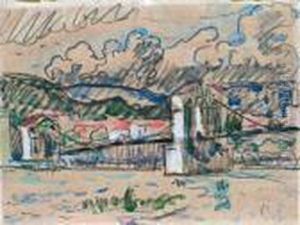 Bourg Saint-andeol. by Paul Signac