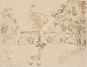 Remorqueur Sous Un Pont by Paul Signac