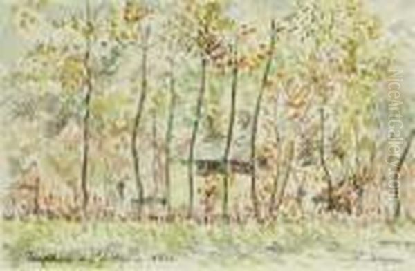 Peupliers A L'autume 1924 - view 1
