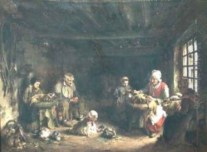 Lacemakers at Asnieres-sur-Oise by Paul Constant Soyer