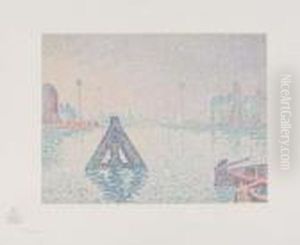 En Hollande--la Balise by Paul Signac