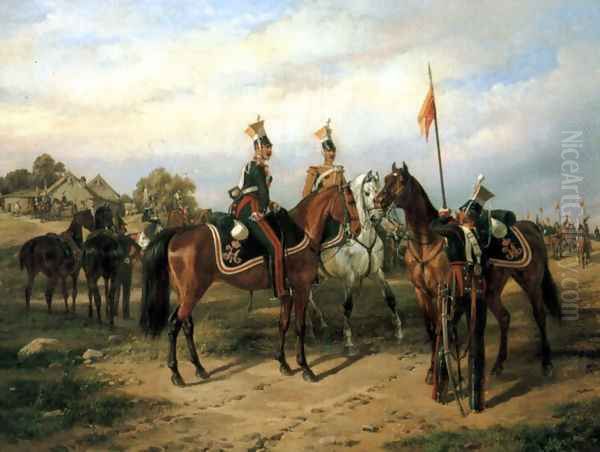 Begegnung Russischer Ulanen Und Dragoner I - view 1