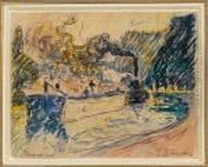 Study For 'samois, Le Remorqueur' by Paul Signac