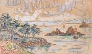 La Baie De Trieux by Paul Signac