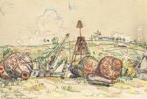 Les Bouees (lezardrieux) by Paul Signac