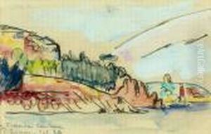 Falaises En Bord De Mer by Paul Signac