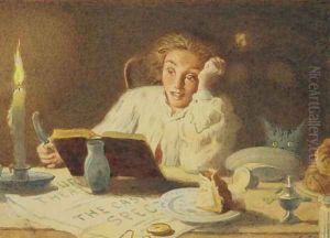 The Ghost Story by Frederick Smallfield, A.R.W.S.