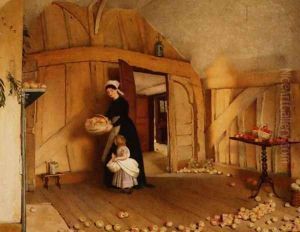 The Apple Room by Frederick Smallfield, A.R.W.S.