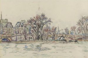 Le Vert-galant A Paris by Paul Signac
