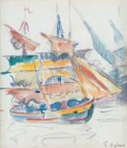 Bateaux Au Port by Paul Signac