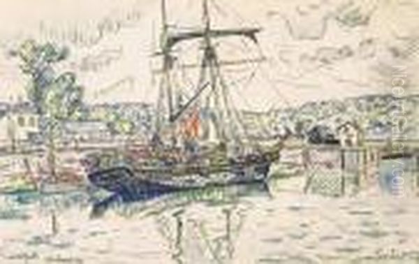 Le Port De Paimpol, Bretagne (1929) - view 1