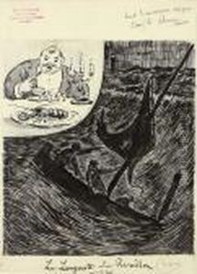 La Langouste Du Reveillon, For La Sociale by Paul Signac