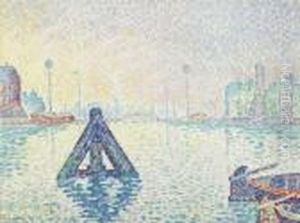 Image Trimmed 30.5x41 Cm, Fixed 
On Thick Wove Paper 50x65cm. Stamp With Sail Boat And Signature Lower 
Left: P. Signac. Numbered Lower Right With Publisher Stamp: Gp. Framed by Paul Signac