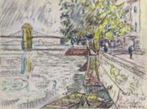 Bourg-saint-andeol by Paul Signac