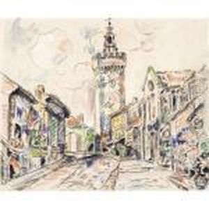 La Tour De L'horloge A Viviers