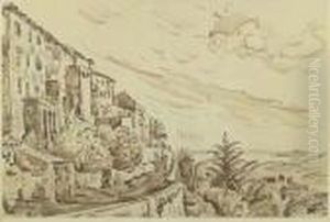 Saint-paul-de-vence by Paul Signac