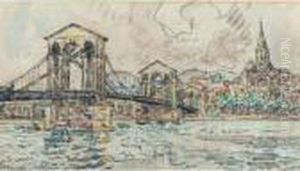 Le Pont De Bourg-saint Andeol by Paul Signac