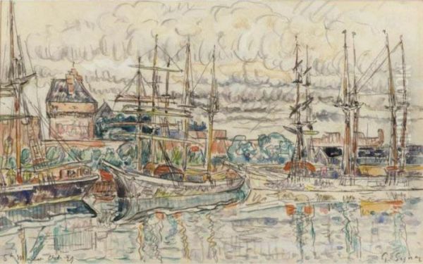 Scene De Port, Saint-malo - view 1