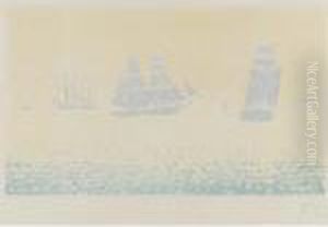 Les Bateaux (kornfeld/wick 13) by Paul Signac