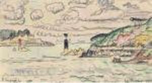 L'ile Au Douanier by Paul Signac