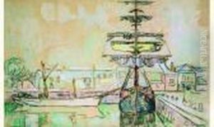 Voiliers Dans Le Port De Paimpol by Paul Signac