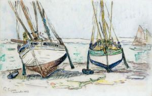 Bateaux De Peche, Lomalo by Paul Signac