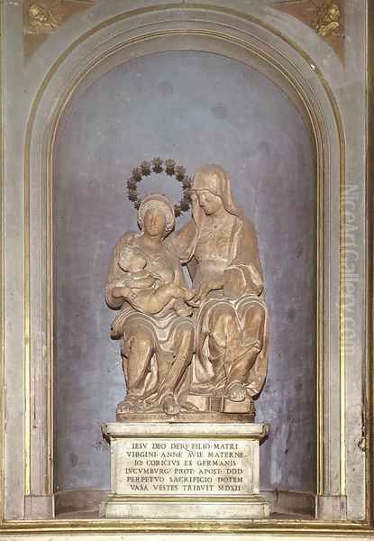 Madonna and Child with St Anne - view 1
