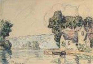 Au Bord De L'eau by Paul Signac