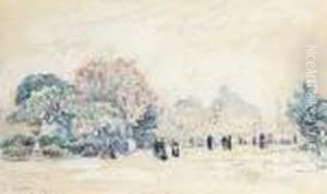 Le Jardin Des Tuilleries, Paris by Paul Signac