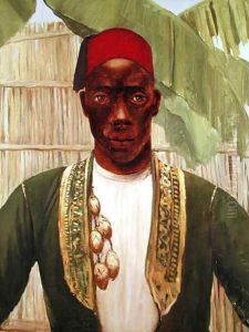 King Mutesa of Buganda, from a photo by Dorothy, nee Tennant Stanley