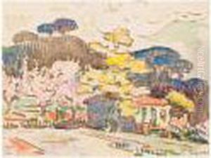 Le Cabanon A Saint-tropez by Paul Signac