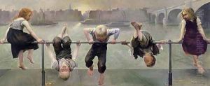 Street Arabs at Play, 1890 by Dorothy, nee Tennant Stanley