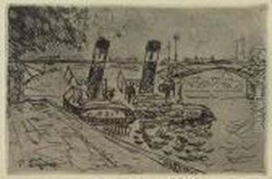 Le Pont Des Art by Paul Signac